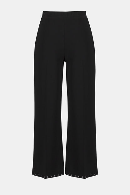Silky Knit Wide-Leg Pull-On Pants 253192
