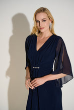 Load image into Gallery viewer, Signature | Silky Knit &amp; Chiffon Sheath Dress 253728
