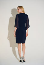 Load image into Gallery viewer, Signature | Silky Knit &amp; Chiffon Sheath Dress 253728
