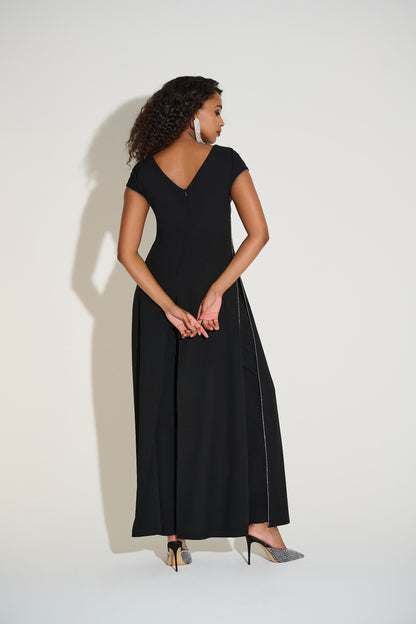 Signature | Woven Wide Leg Jumpsuit with Rhinestone Detail 253757-SALE