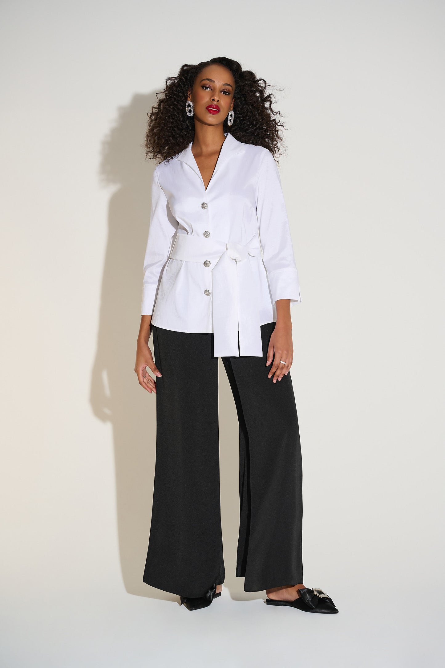 Signature | Stretch Taffeta Fitted Blouse 253797