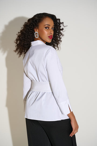 Signature | Stretch Taffeta Fitted Blouse 253797
