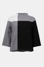 Load image into Gallery viewer, Jacquard Sweater Colour Block Pullover 253907
