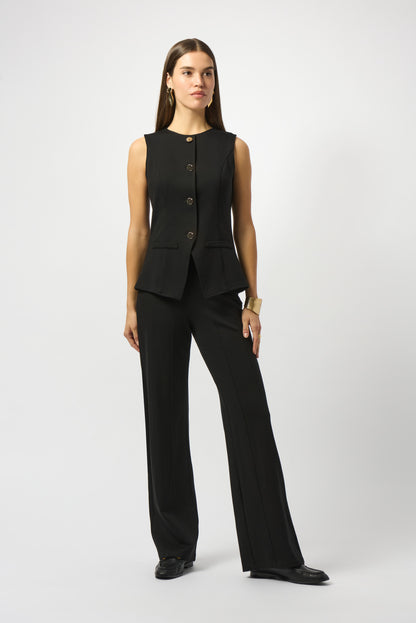Heavy Knit Wide Leg Pull-On Pants 253919