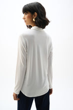 Load image into Gallery viewer, Silky Knit Button-Front Straight Blouse 253941
