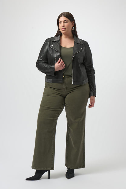 Goldie | Classic Wide-Leg Stretch Denim Jeans 253950-SALE