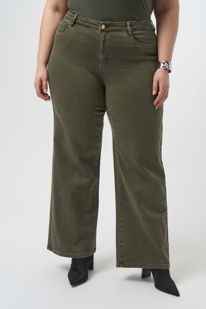 Goldie | Classic Wide-Leg Stretch Denim Jeans 253950-SALE