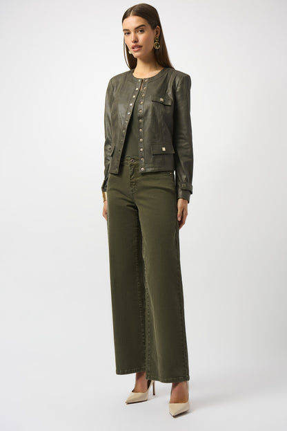 Goldie | Classic Wide-Leg Stretch Denim Jeans 253950-SALE