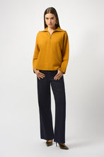 Load image into Gallery viewer, Sweater Knit Boxy Pullover With Zipped Collar 253963
