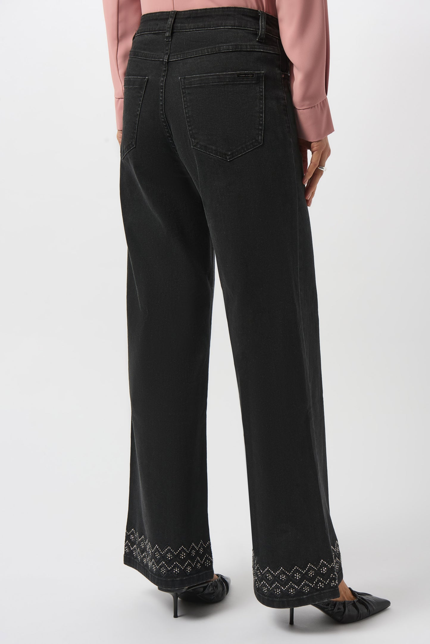 Classic Wide Leg Stretch Denim Jeans 253988 SALE
