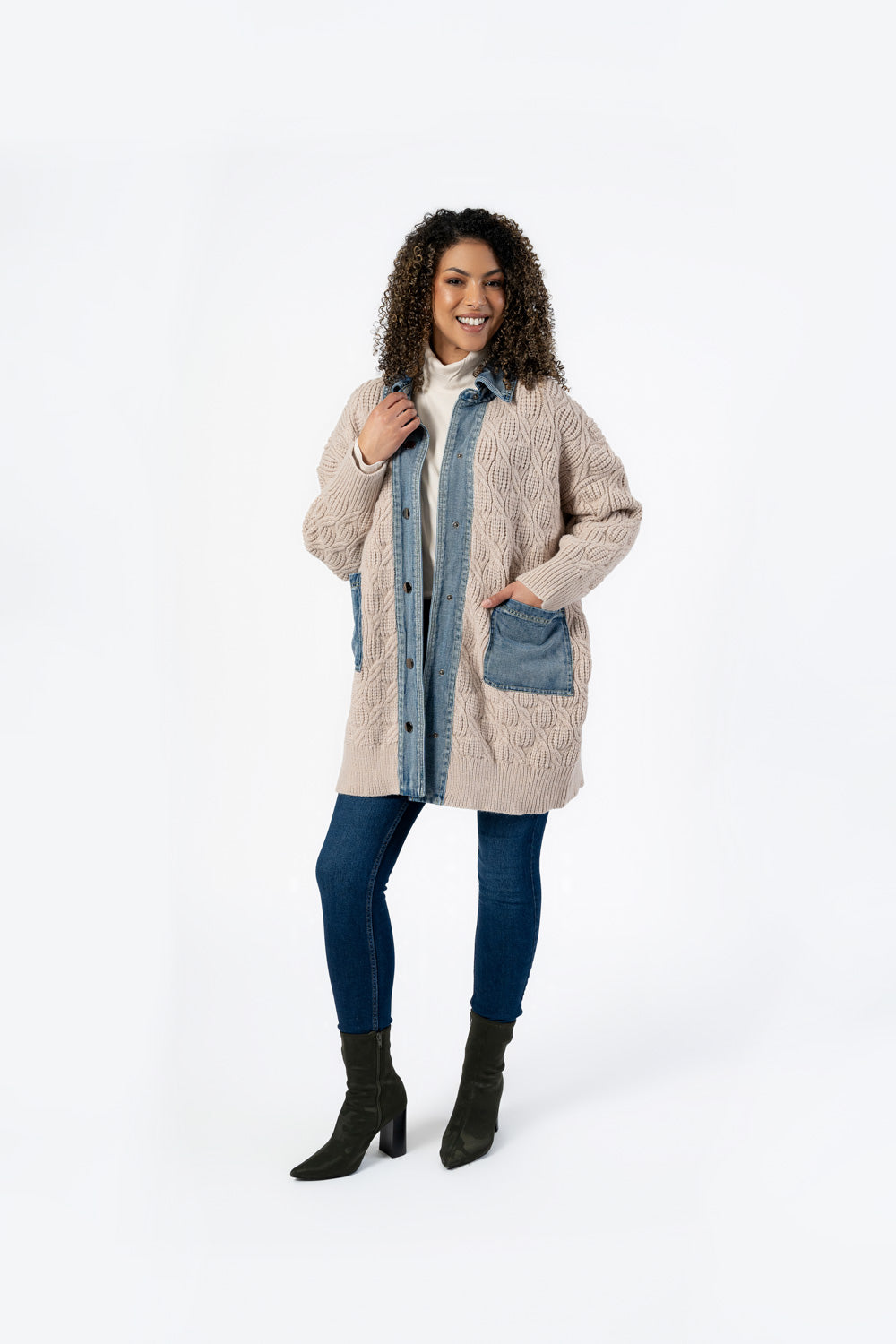 Denim Latte Coat