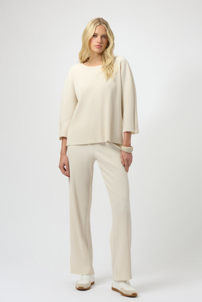 Pleated Scuba Crepe Boxy Top 254210