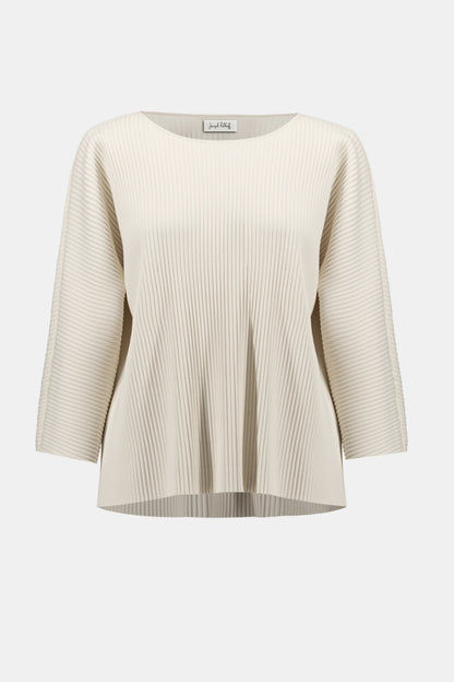 Pleated Scuba Crepe Boxy Top 254210