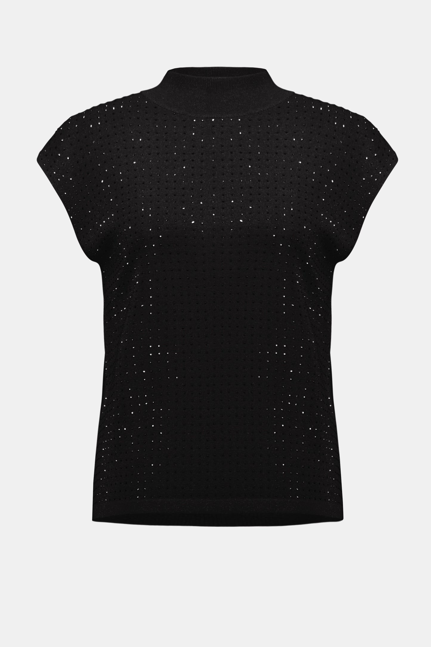 Sweater Knit Sleeveless Pullover with Iron-On Detail 254935