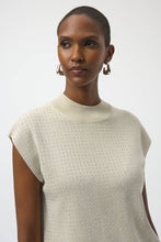 Load image into Gallery viewer, Sweater Knit Sleeveless Pullover with Iron-On Detail 254935
