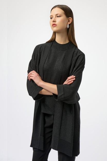 Sweater Knit Cover-Up with Iron-On Detail 254937