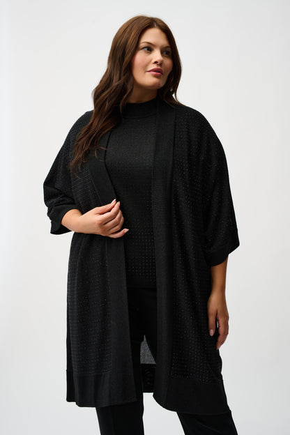 Sweater Knit Cover-Up with Iron-On Detail 254937