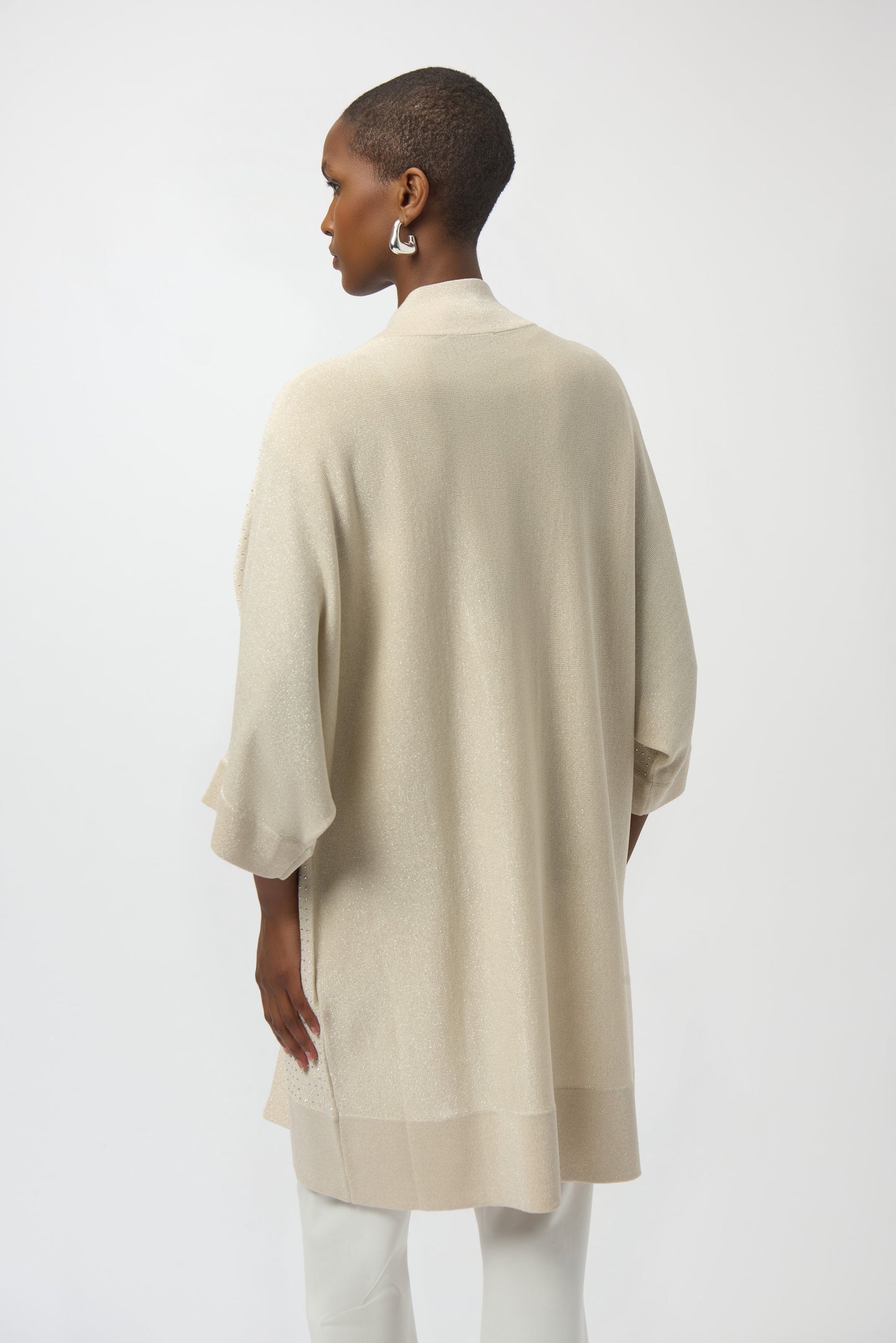 Sweater Knit Cover-Up with Iron-On Detail 254937