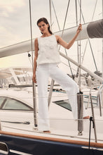 Load image into Gallery viewer, Novelty Sleeveless Top With 3D Floral Embroidery 261220
