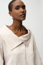 Load image into Gallery viewer, Pleated Satin Boxy Jacket With Overlay Collar 261241
