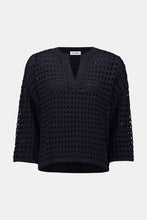 Load image into Gallery viewer, Cotton Blend Open Stitch Boxy Sweater 261925
