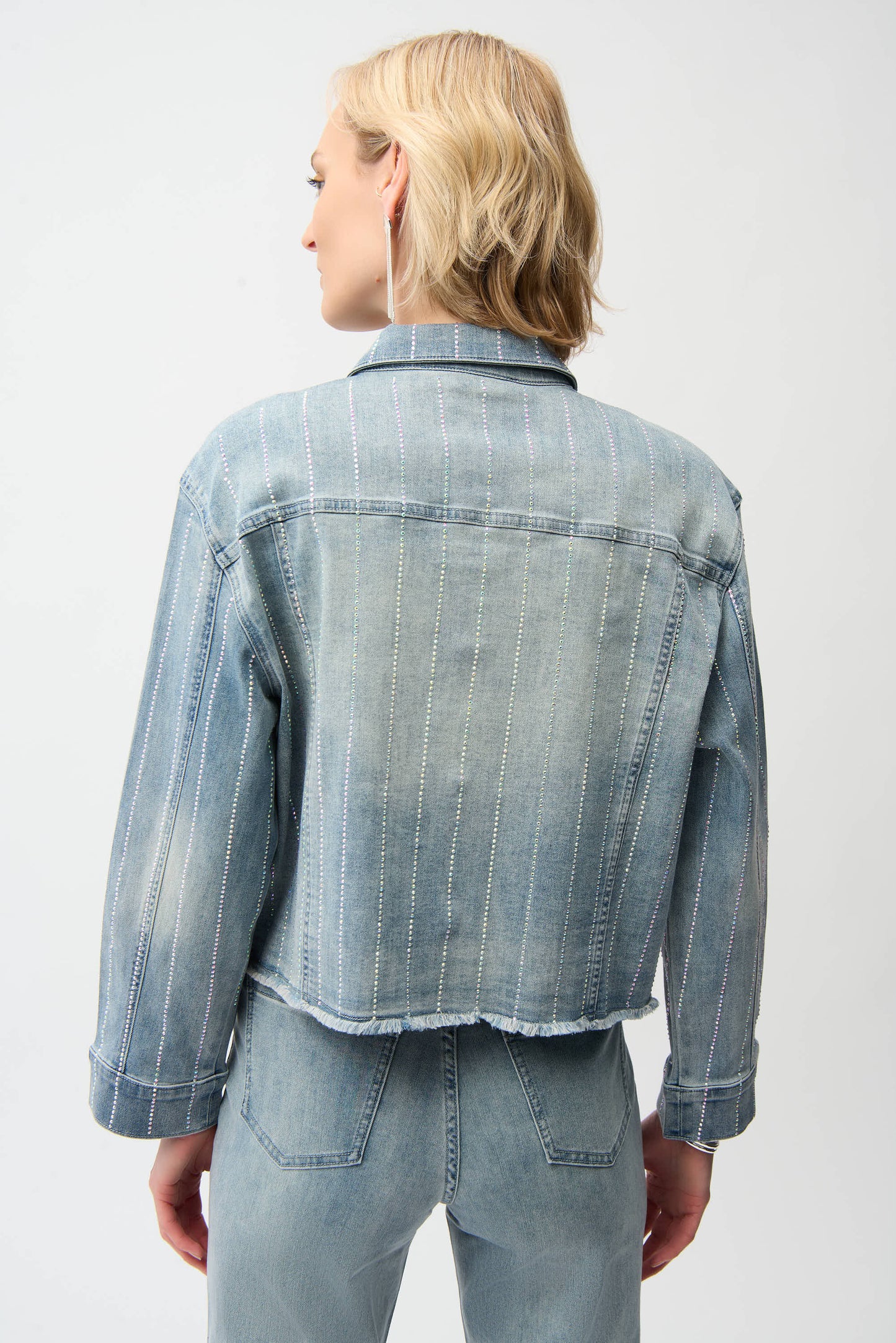 Denim Jacket With Rhinestones 261958