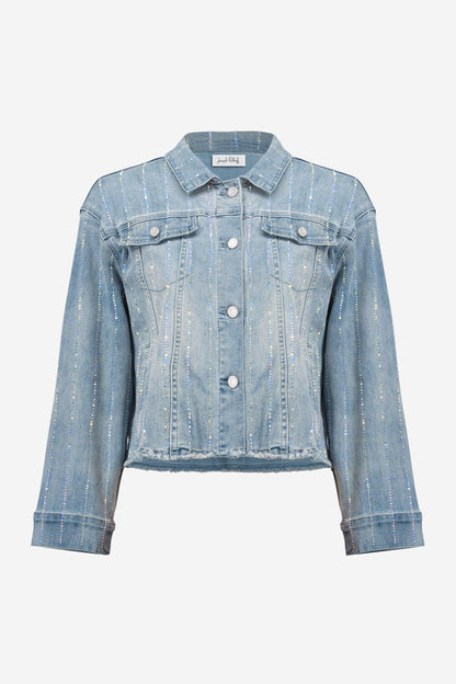 Denim Jacket With Rhinestones 261958
