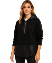 Jaqueline Hoodie with Front Quarter Zip-262189