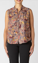 Load image into Gallery viewer, Wrap Blouse in Harvest Paisley
