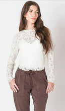 Load image into Gallery viewer, Exposed Seam Lace Top 2624016
