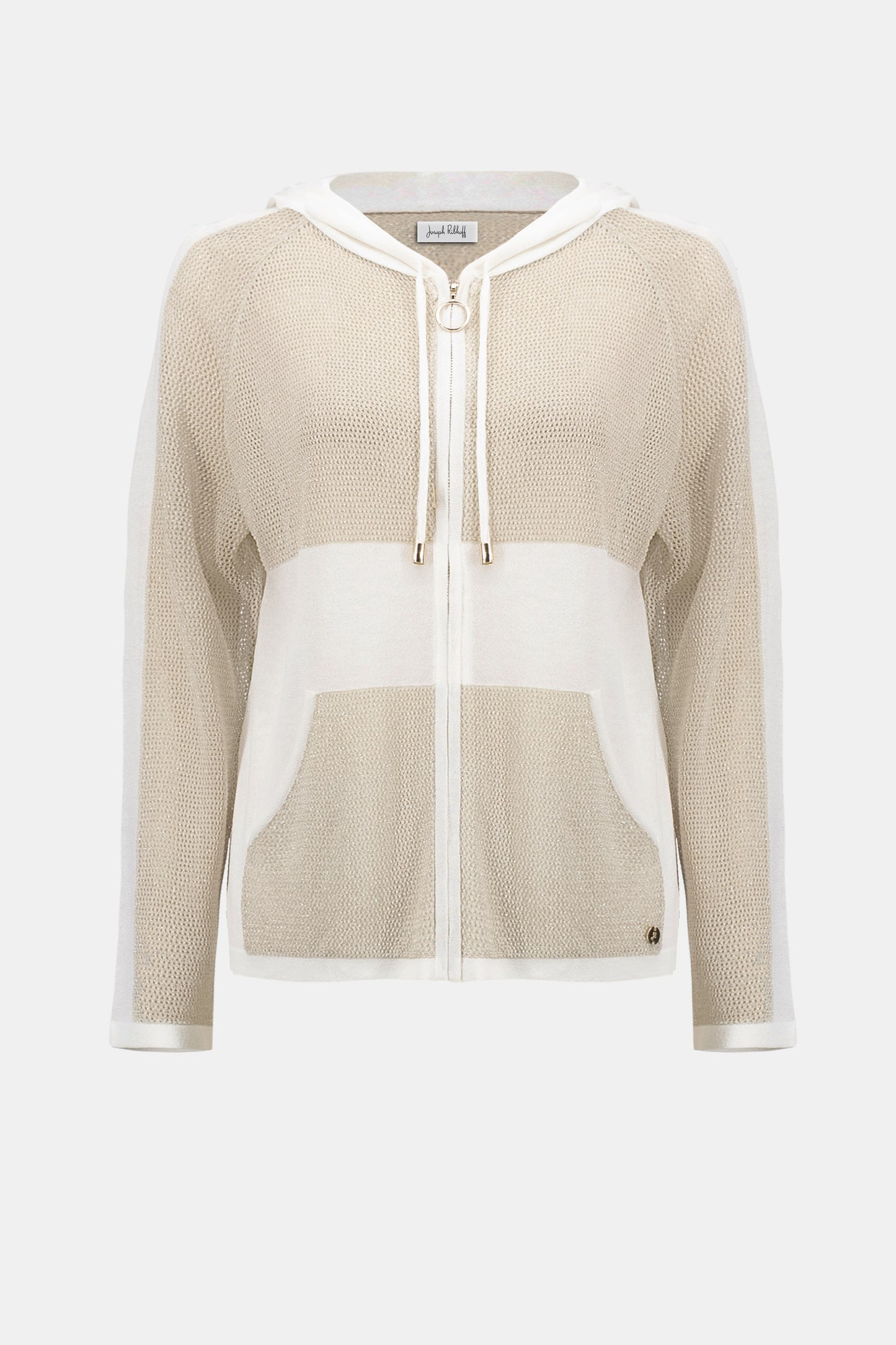 Soft Knit Straight Hooded Zip Jacket 262613