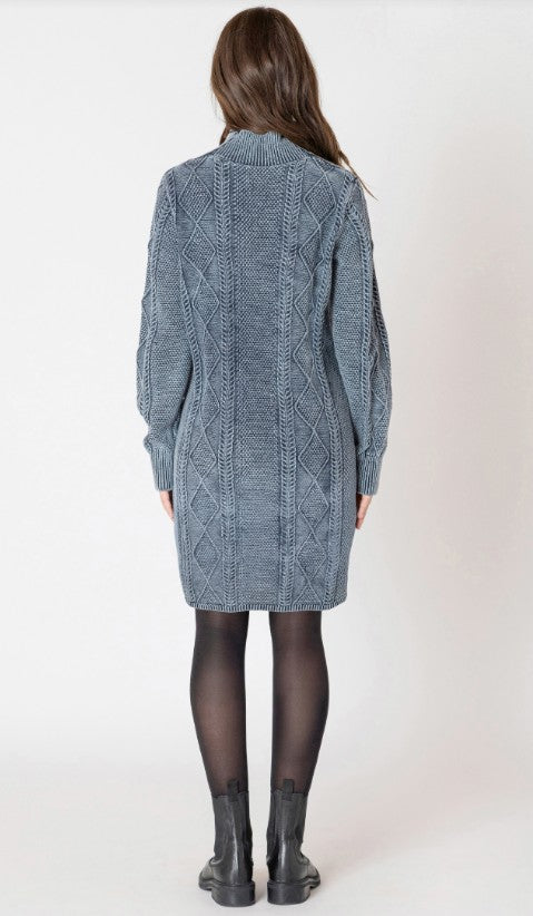 Cable Mock Neck Sweater Dress 2627512