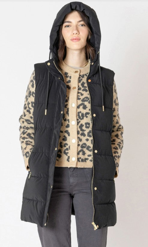 Val Hooded Puffer Vest 2629005-SALE