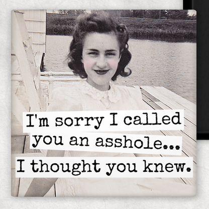 Raven's Rest Studio - Funny Magnet. I'm Sorry I Called You An Asshole...