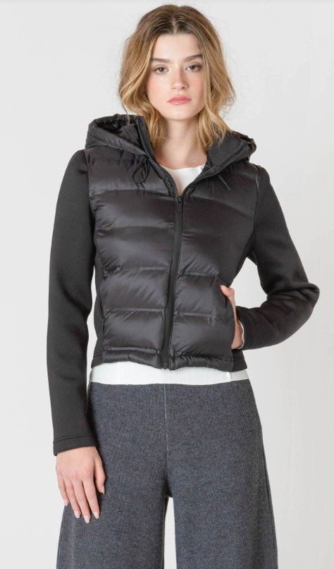 Kolleen Mixed Fabric Puffer Jacket 2629511