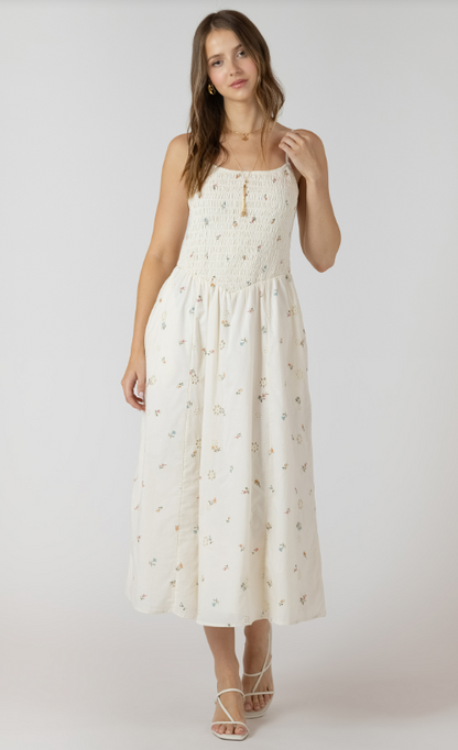 Smocked Detail Midi Dress 2722503