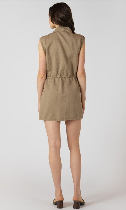 Utility Drawstring Waist Mini Dress 2722512