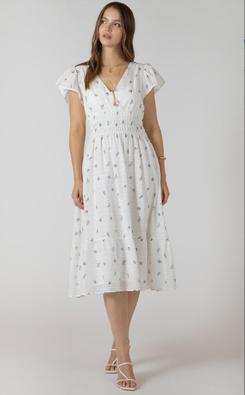 Wrap Front Tiered Midi Dress 2722514