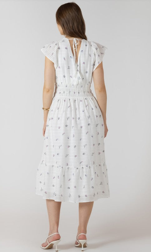 Wrap Front Tiered Midi Dress 2722514
