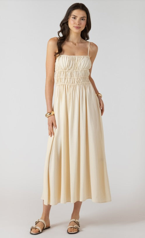 Elastic Waist Midi Dress 2722517