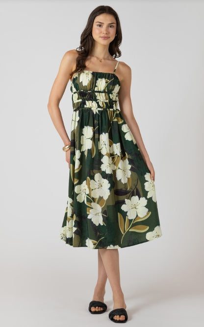 Elastic Waist Midi Dress 2722517