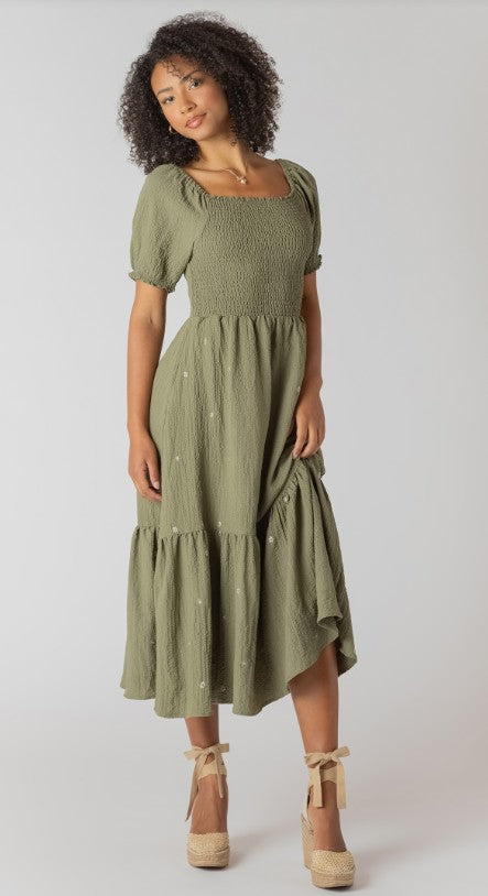 Smocked Tiered Maxi Dress 2722518 SALE