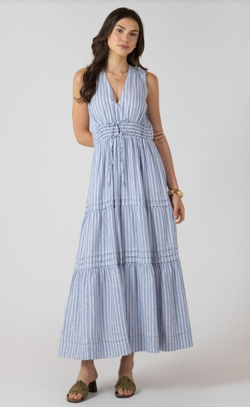 Pleat Detail Smocked Waist Dress 2722519