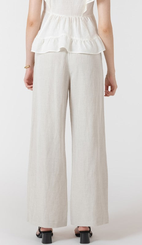 Elastic Waist Linen Pants 2722720