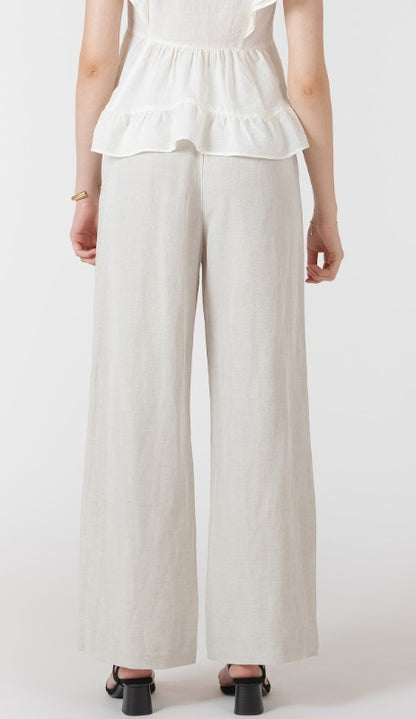 Elastic Waist Linen Pants 2722720