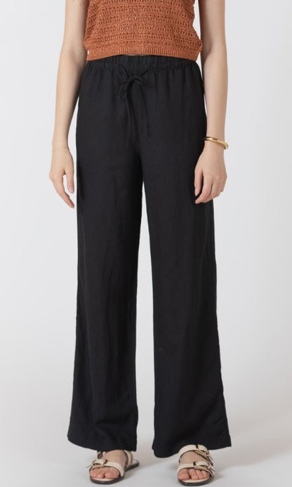 Elastic Waist Linen Pants 2722720