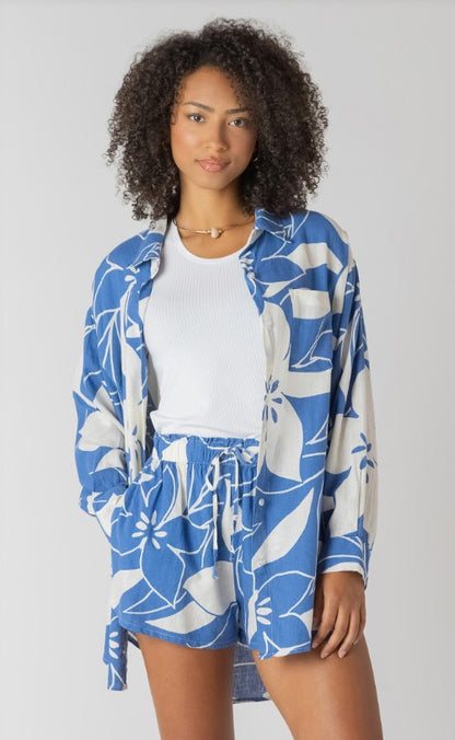Button Front Linen Shirt 2723505