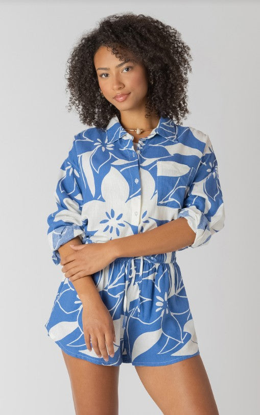 Button Front Linen Shirt 2723505