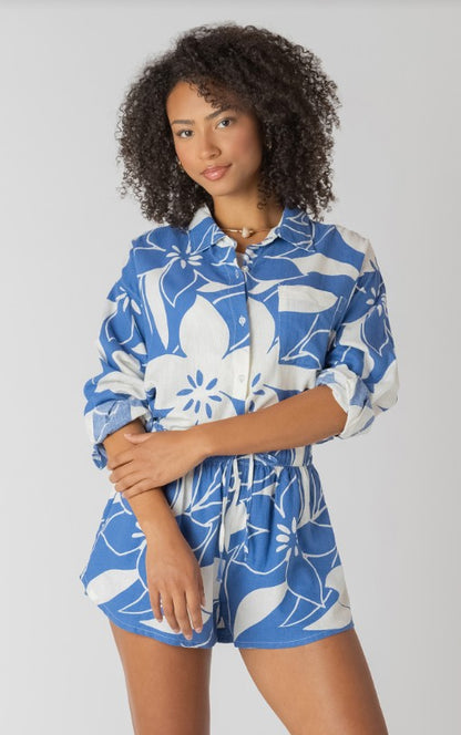 Button Front Linen Shirt 2723505