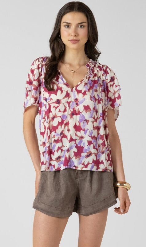 Flutter Sleeve Blouse 2723506